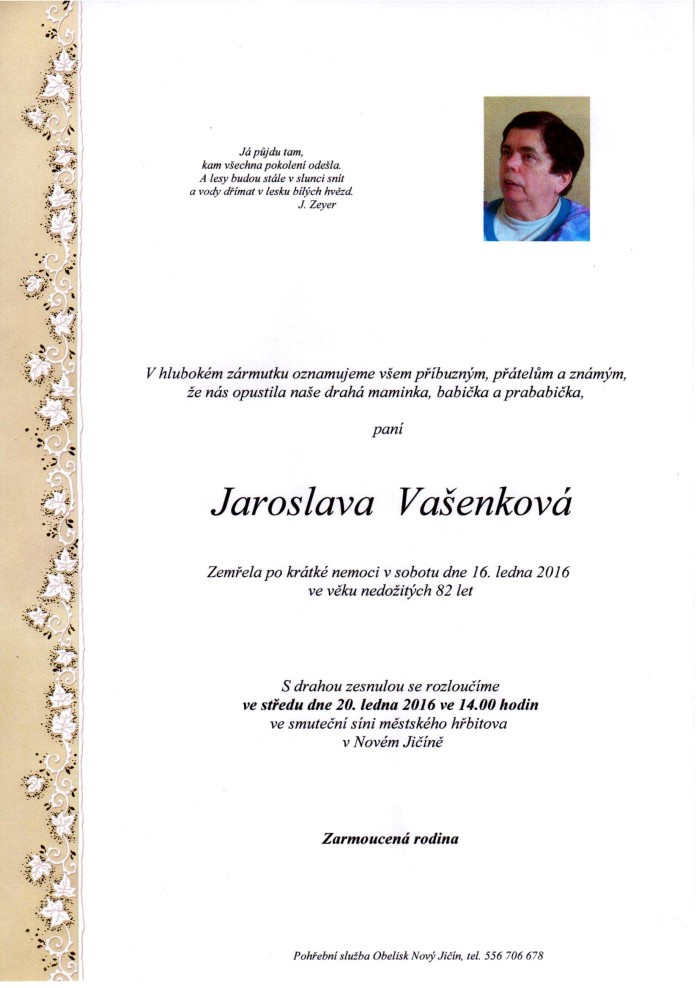 Jaroslava Vašenková