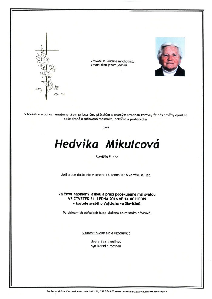 Hedvika Mikulcová