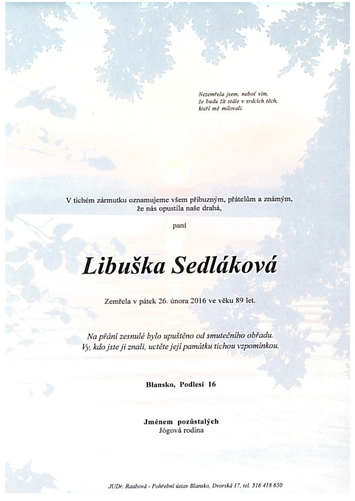 Libuška Sedláková