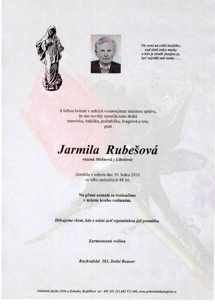 Jarmila Rubešová