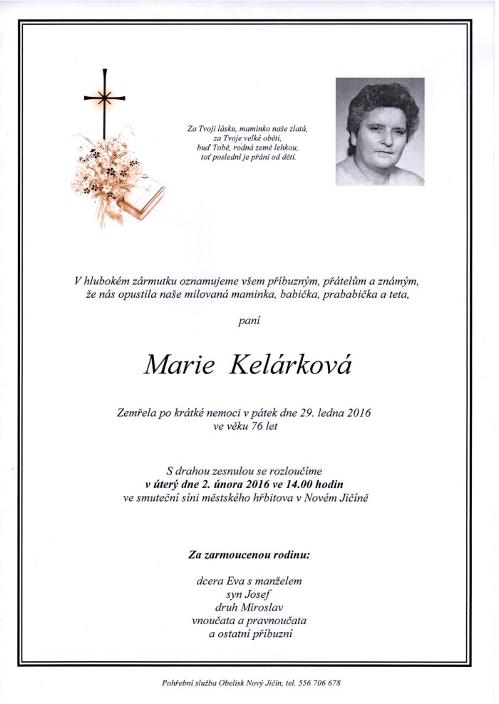 Marie Kelárková