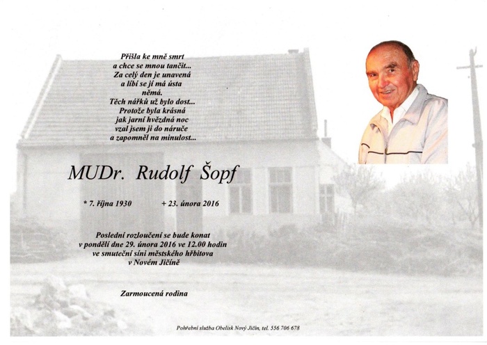 MUDr. Rudolf Šopf