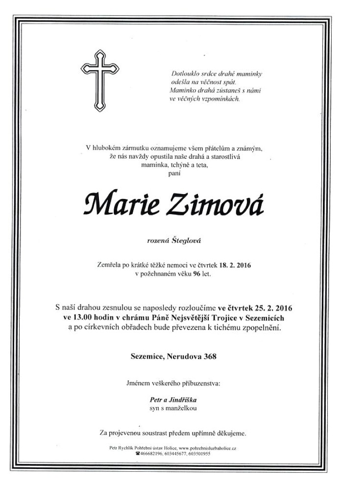 Marie Zimová