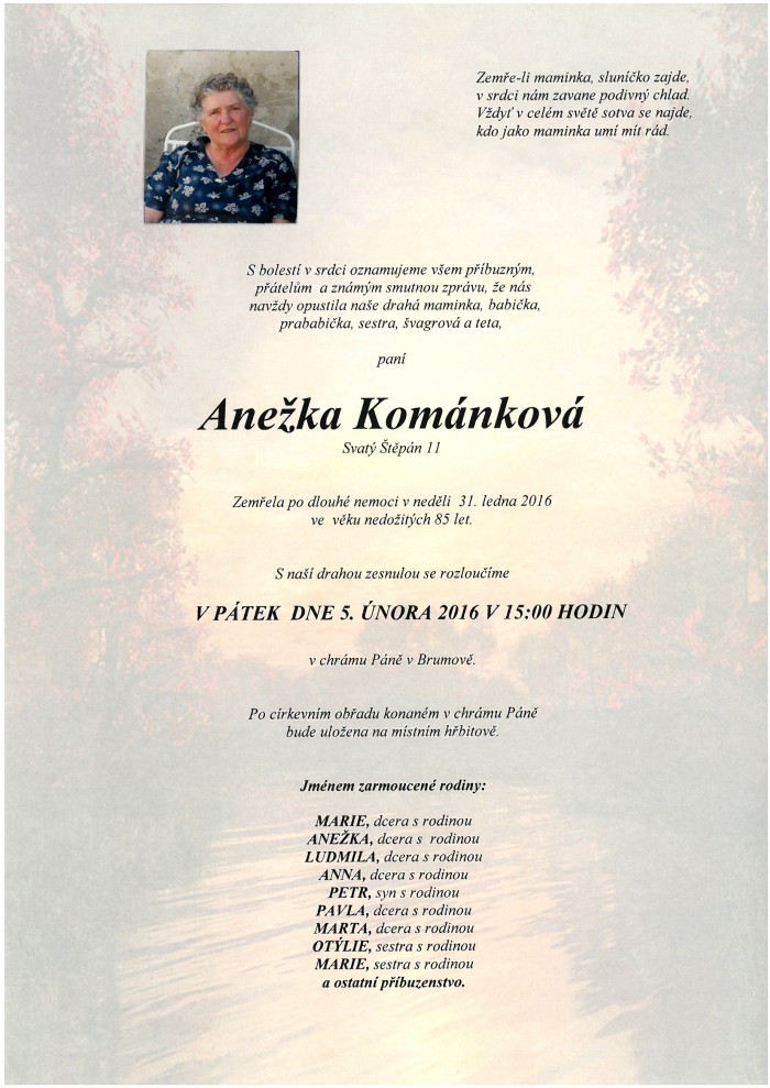 Anežka Kománková