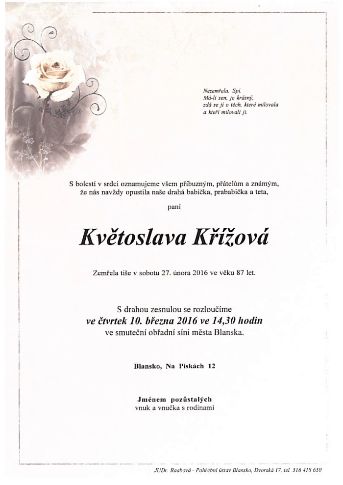 Květoslava Křížová