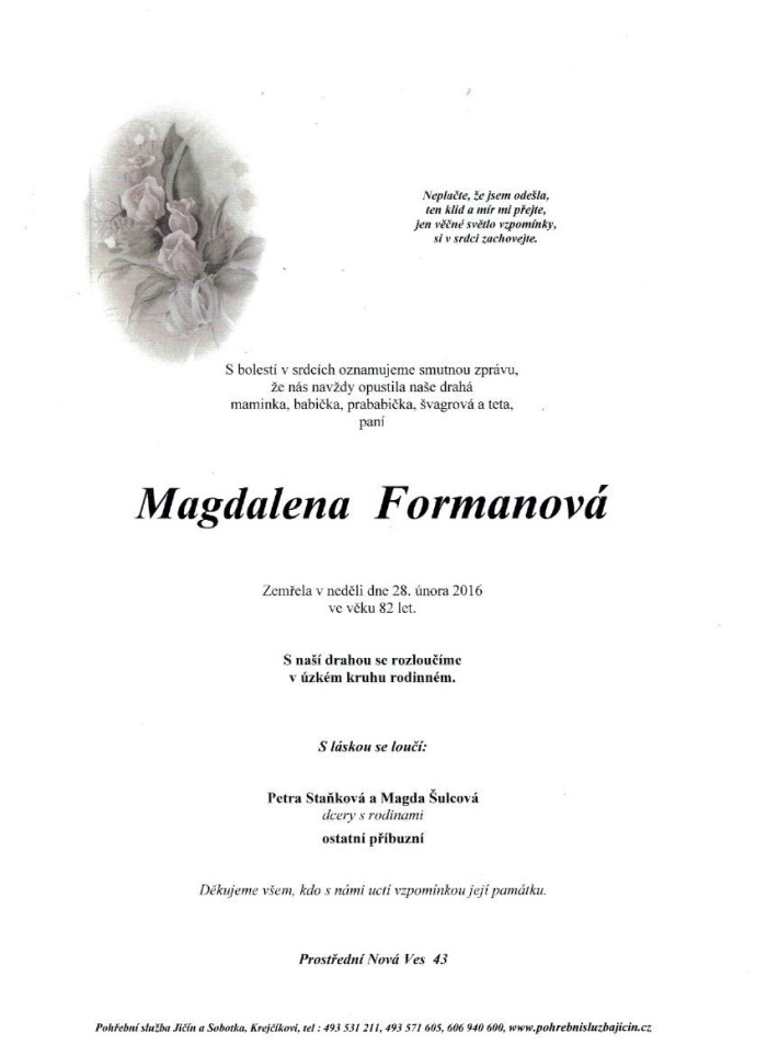 Magdalena Formanová
