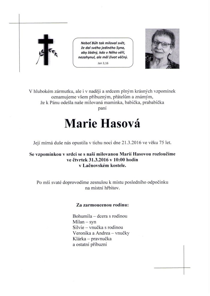 Marie Hasová