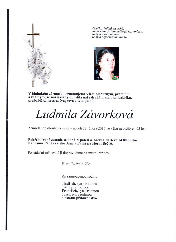 Ludmila Závorková