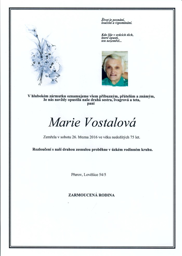 Marie Vostalová