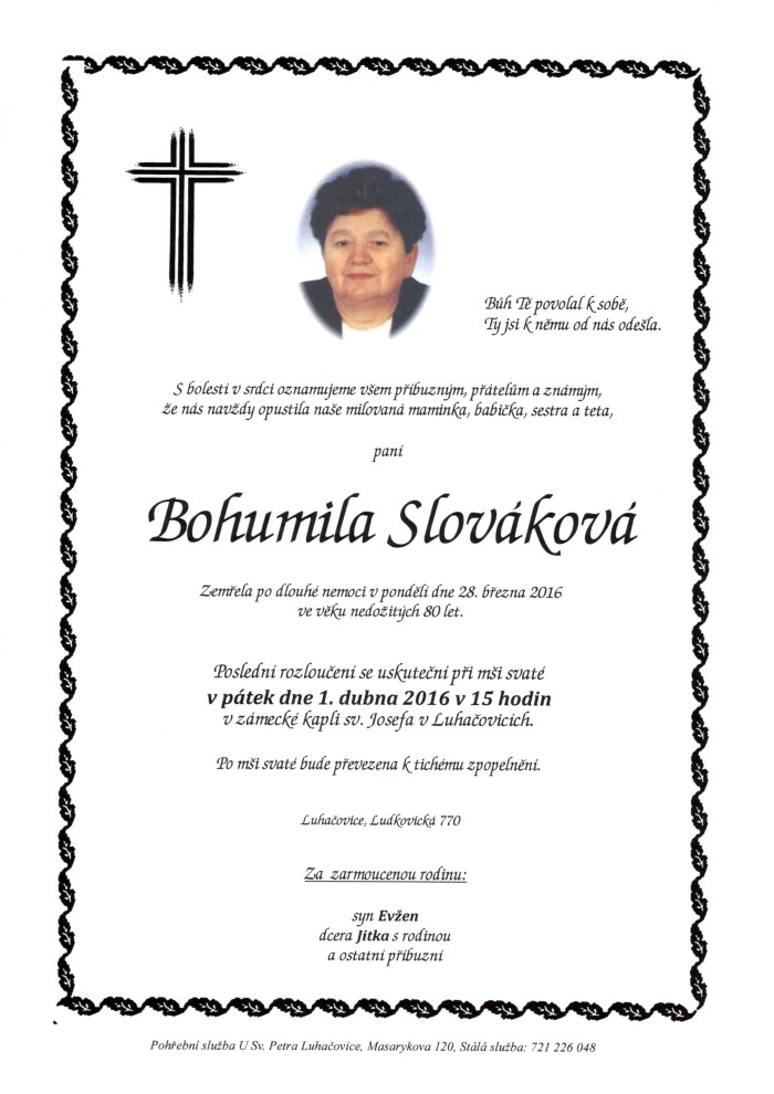 Bohumila Slováková