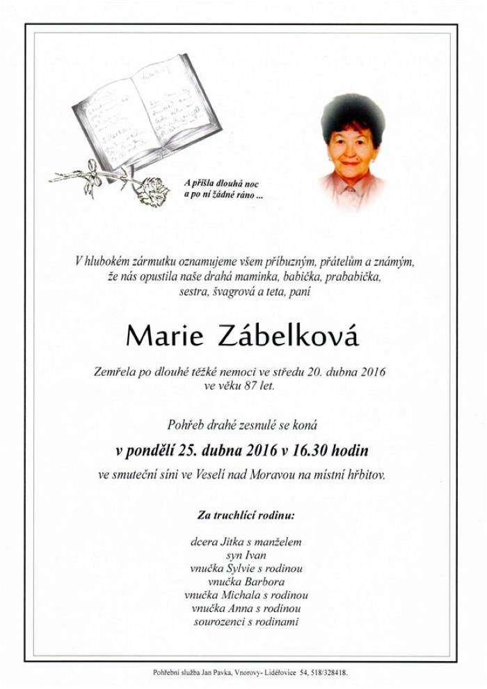 Marie Zábelková