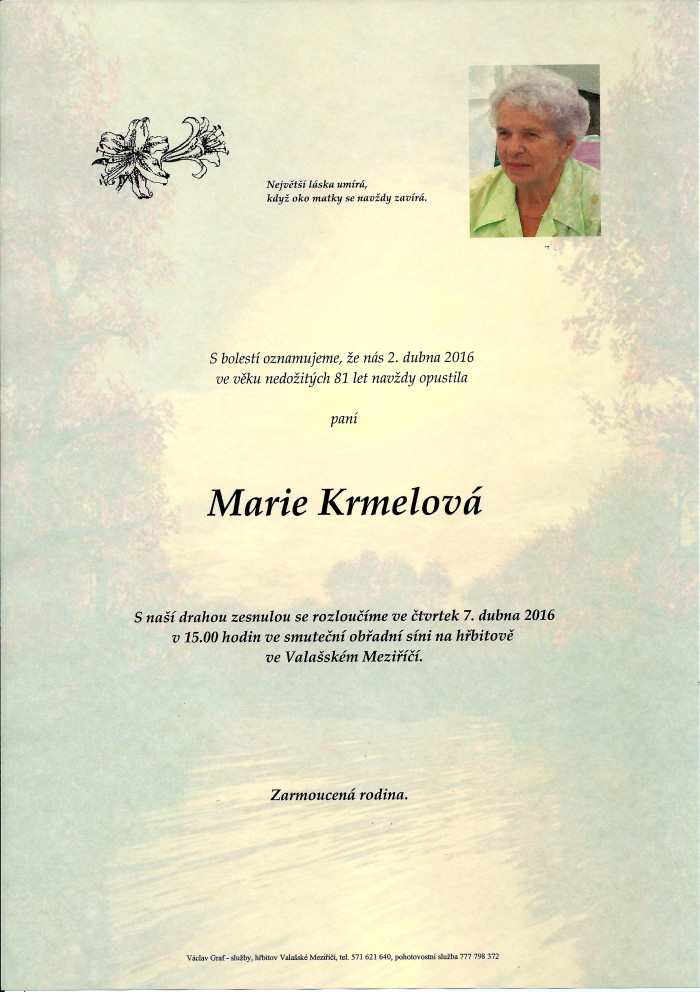 Marie Krmelová