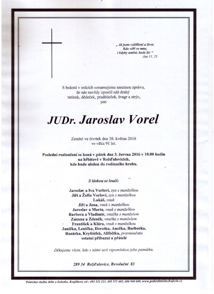 JUDr. Jaroslav Vorel