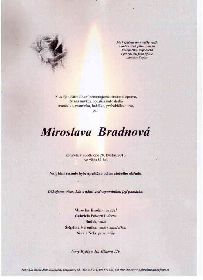Miroslava Bradnová