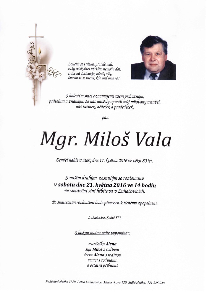 Mgr. Miloš Vala