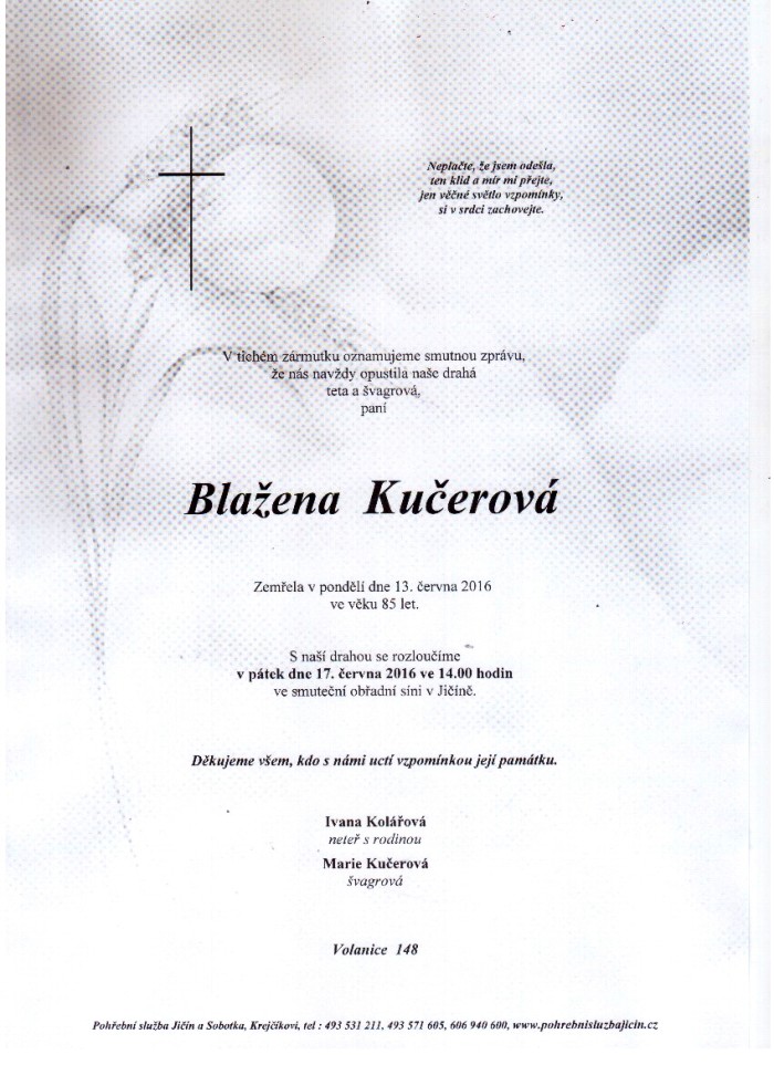 Blažena Kučerová