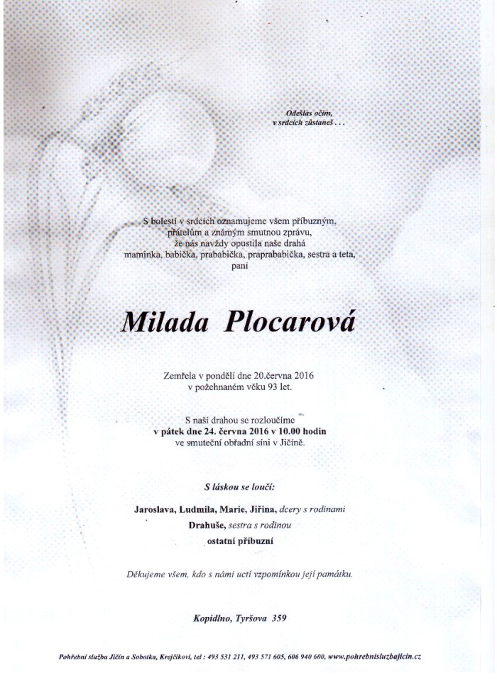 Milada Plocarová