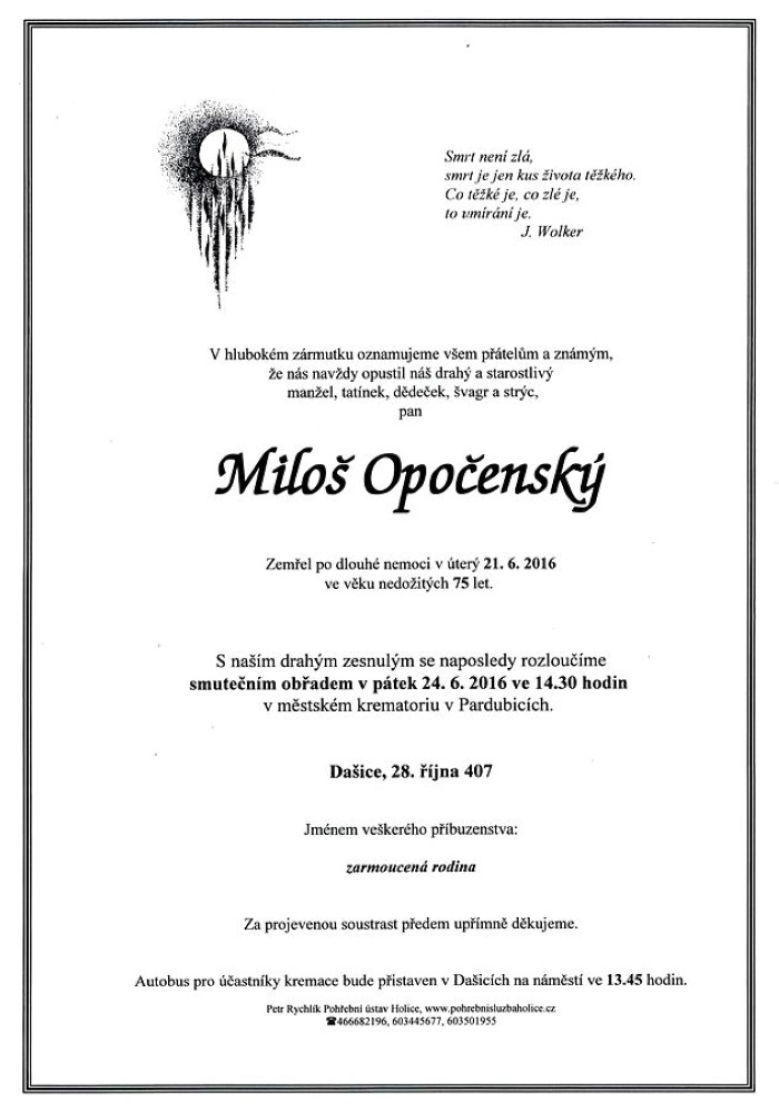 Miloš Opočenský