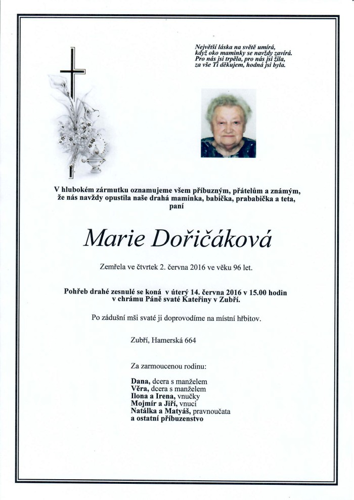 Marie Dořičáková