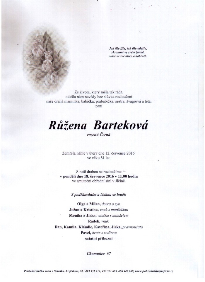 Růžena Barteková