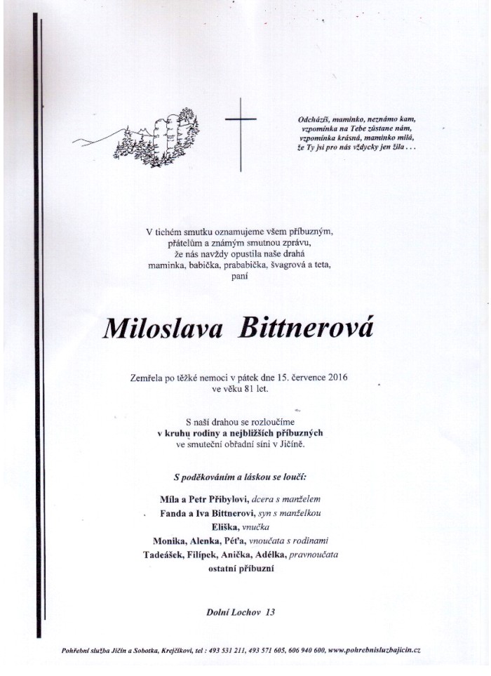 Miloslava Bittnerová