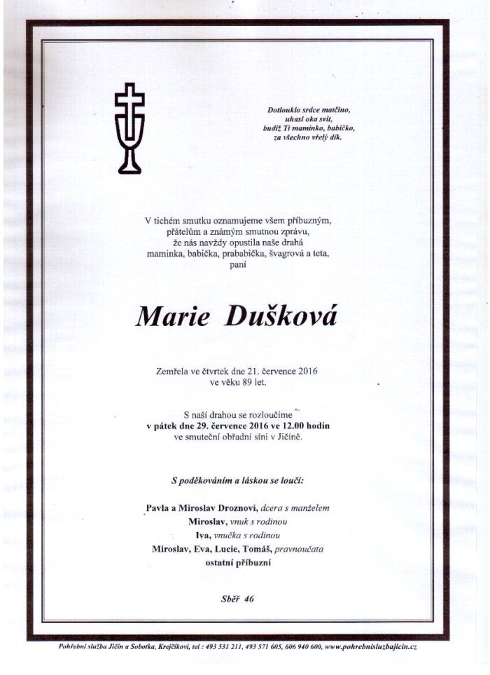 Marie Dušková