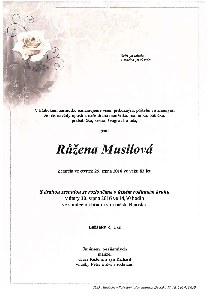 Růžena Musilová