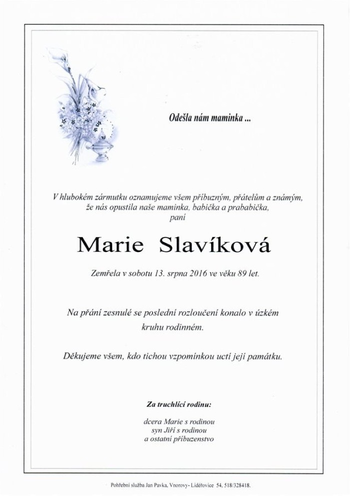 Marie Slavíková