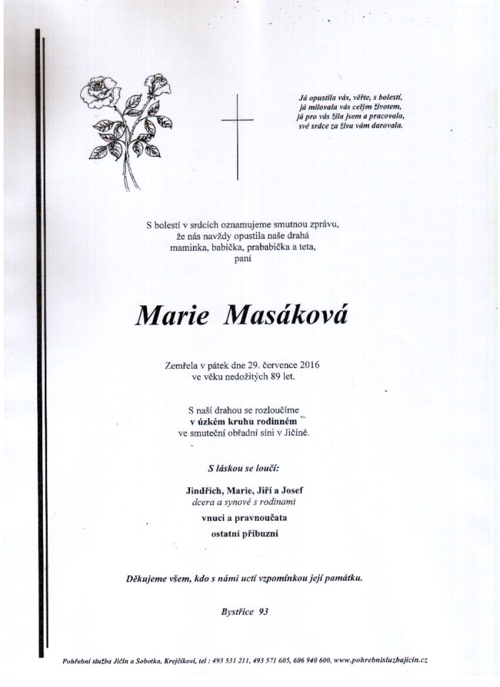 Marie Masáková