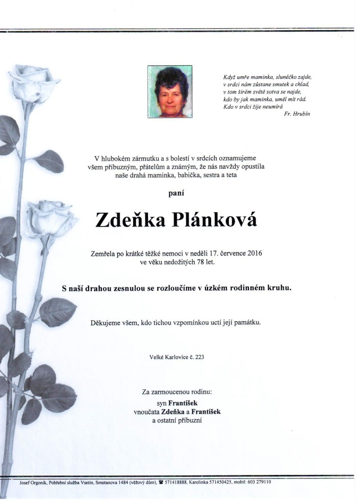 Zdeňka Plánková