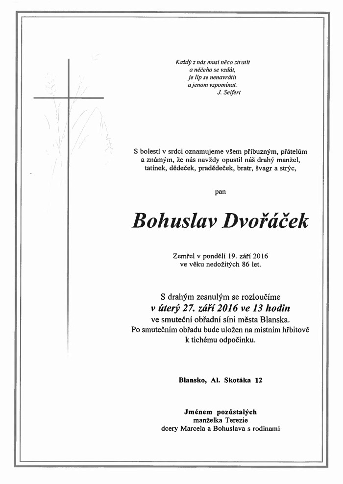 Bohuslav Dvořáček