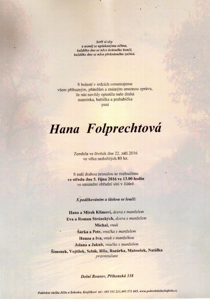 Hana Folprechtová