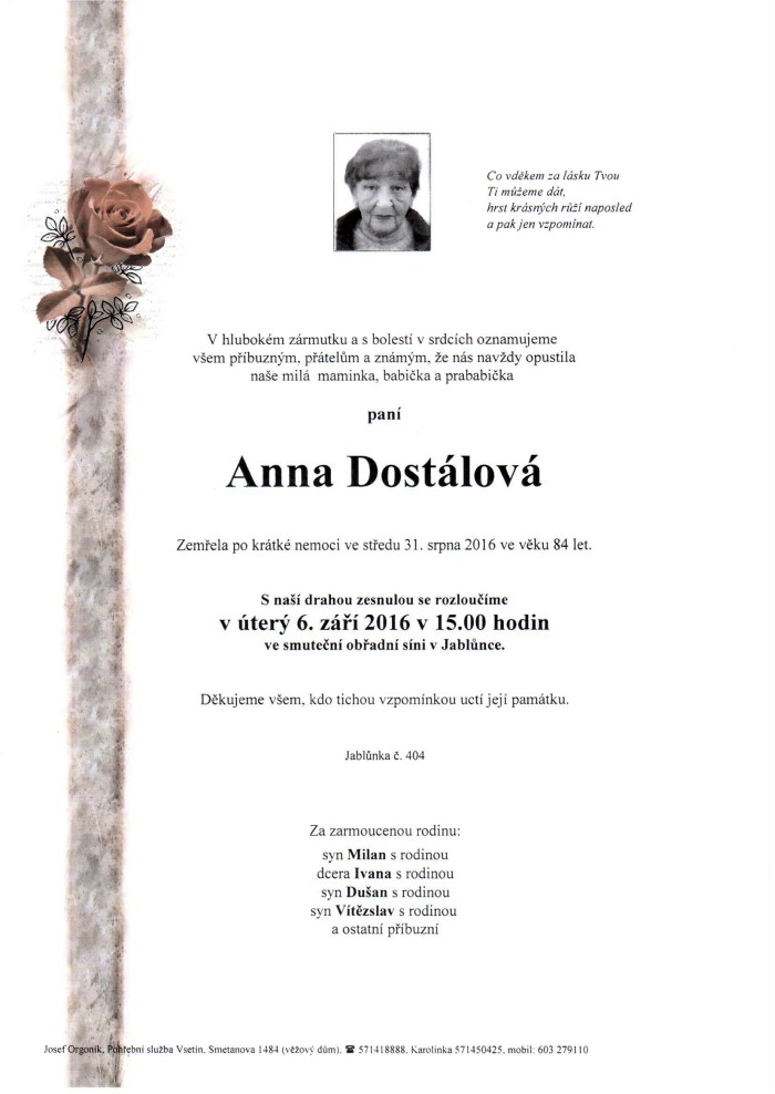Anna Dostálová