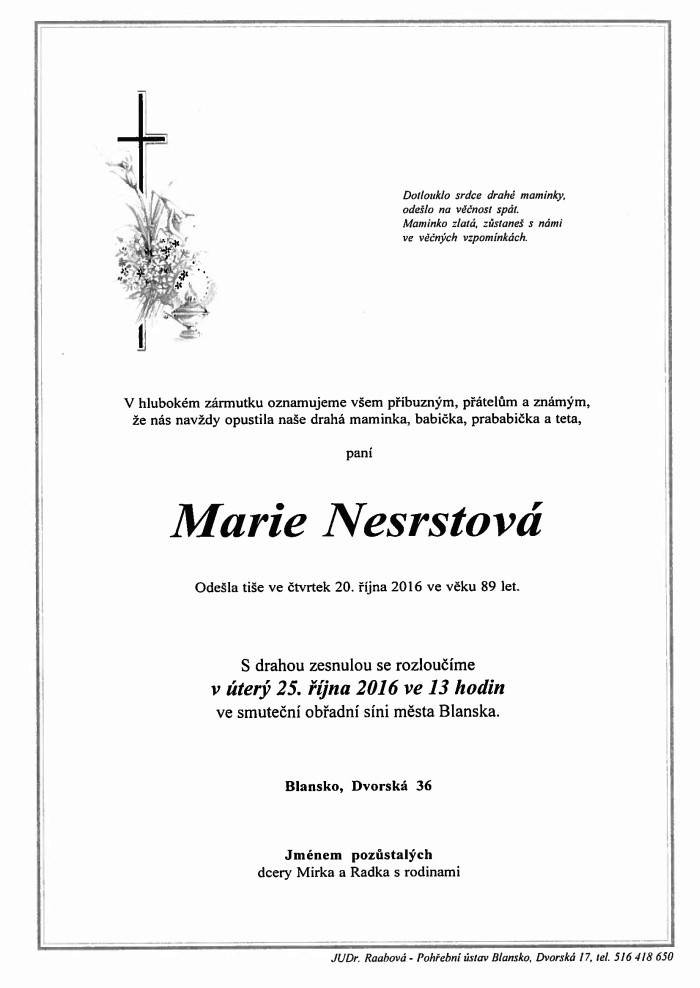 Marie Nesrstová