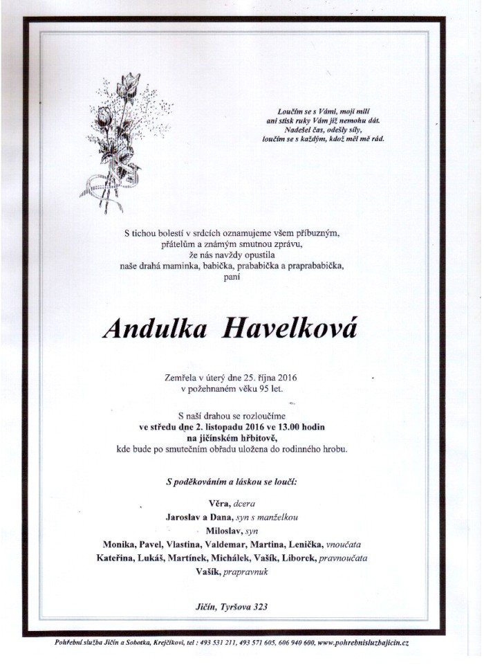 Andulka Havelková