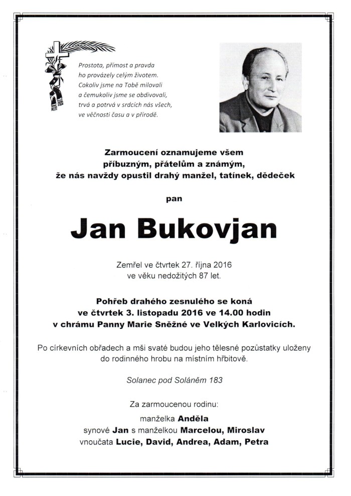 Jan Bukovjan