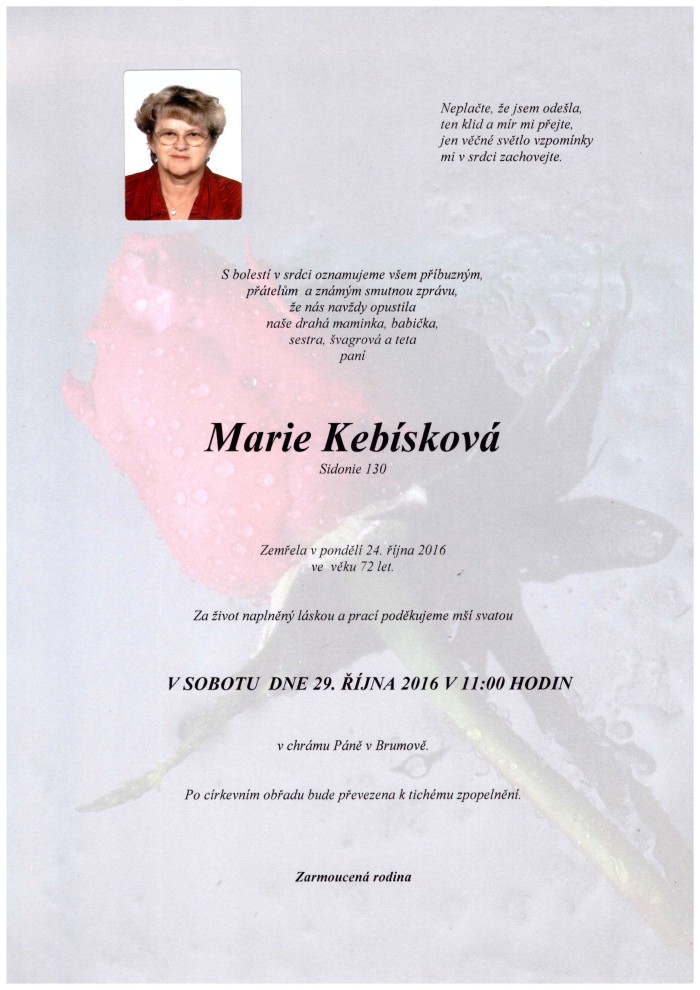 Marie Kebísková