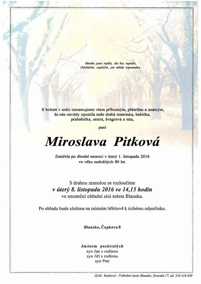 Miroslava Pitková