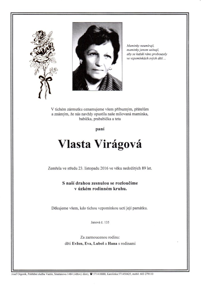 Vlasta Virágová