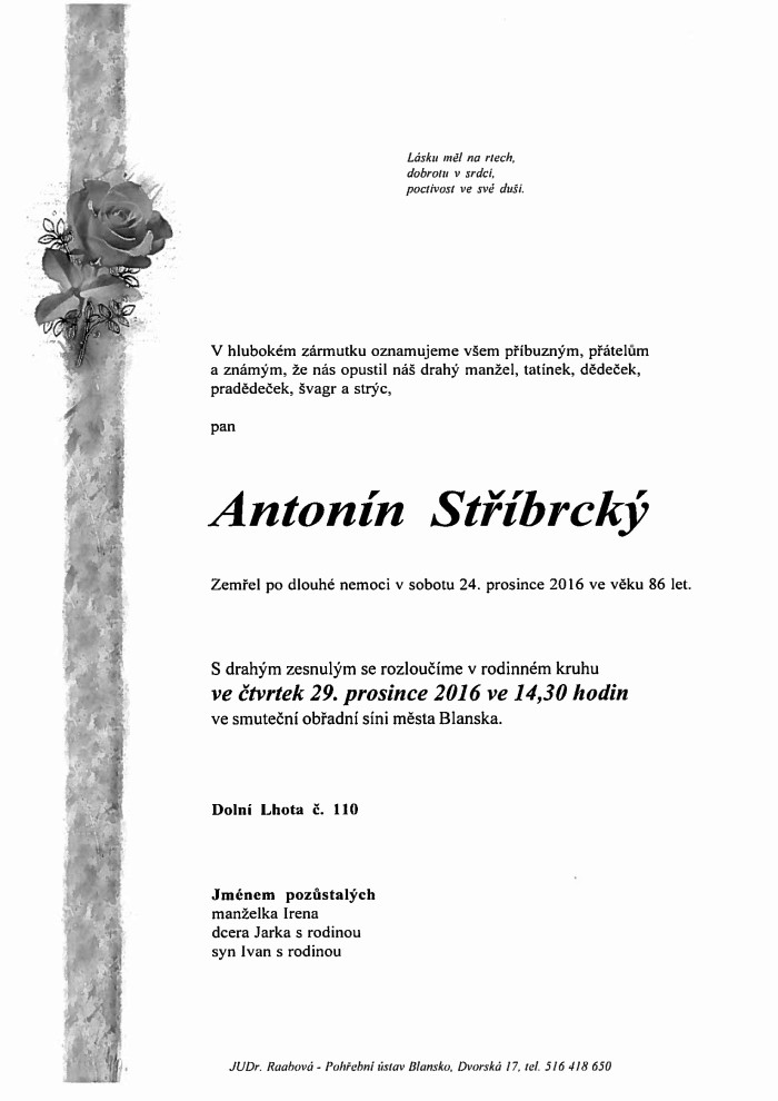 Antonín Stříbrcký