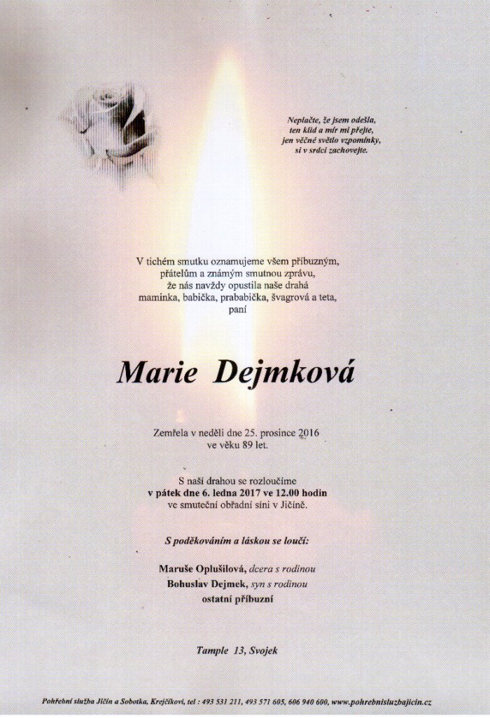 Marie Dejmková
