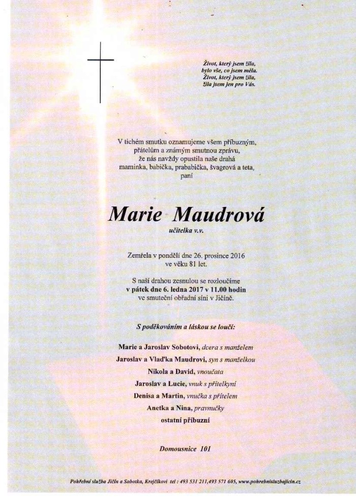 Marie Maudrová