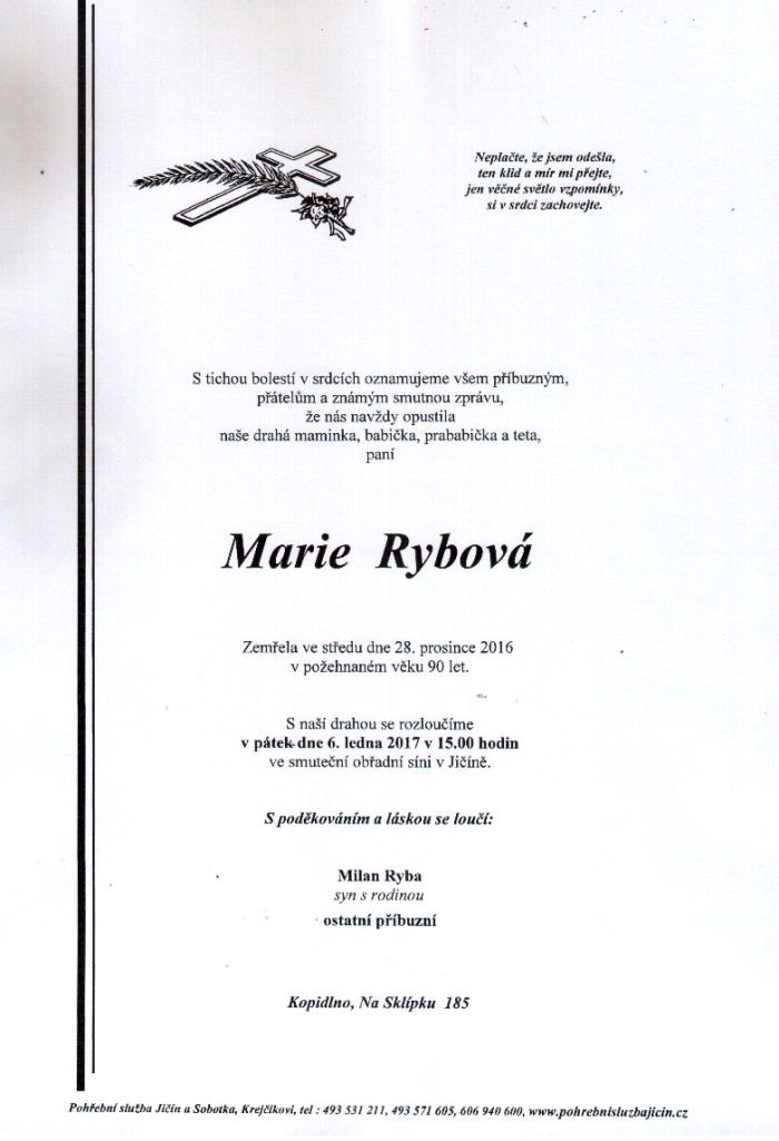 Marie Rybová