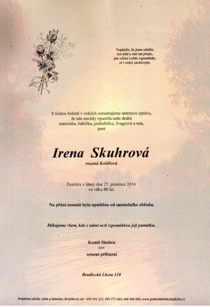 Irena Skuhrová