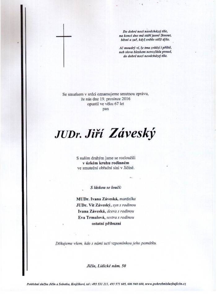JUDr. Jiří Záveský