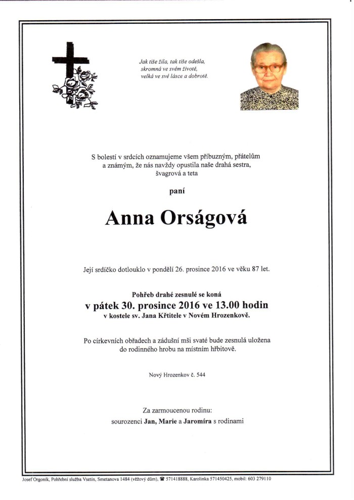 Anna Orságová