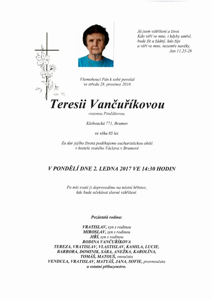 Teresie Vančuříková