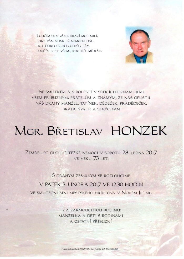 Mgr. Břetislav Honzek