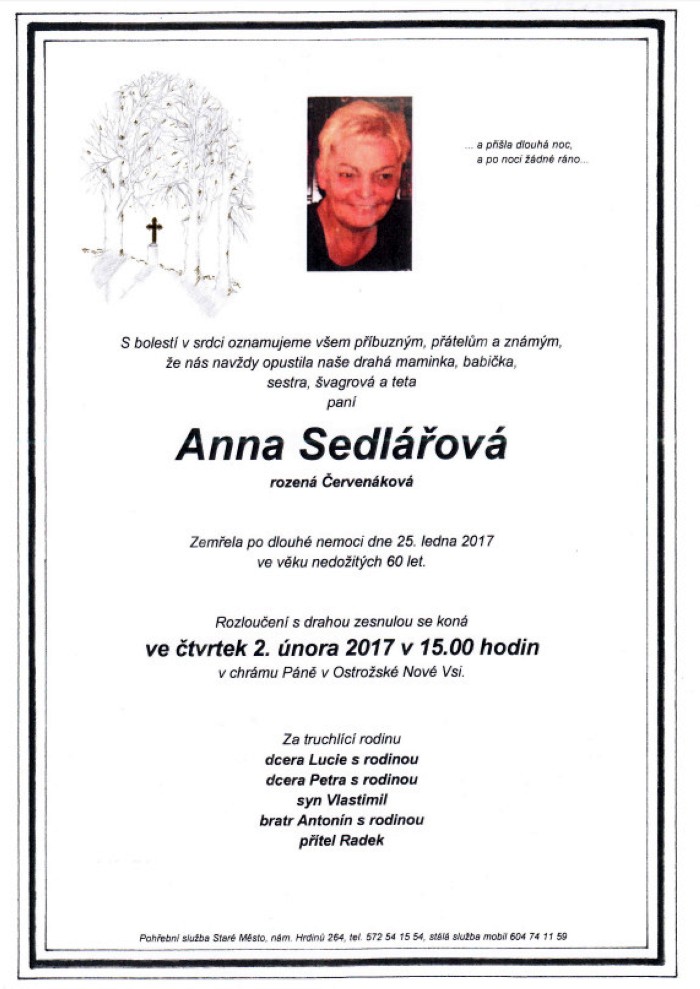 Anna Sedlářová