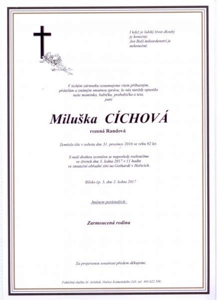 Miluška Cíchová